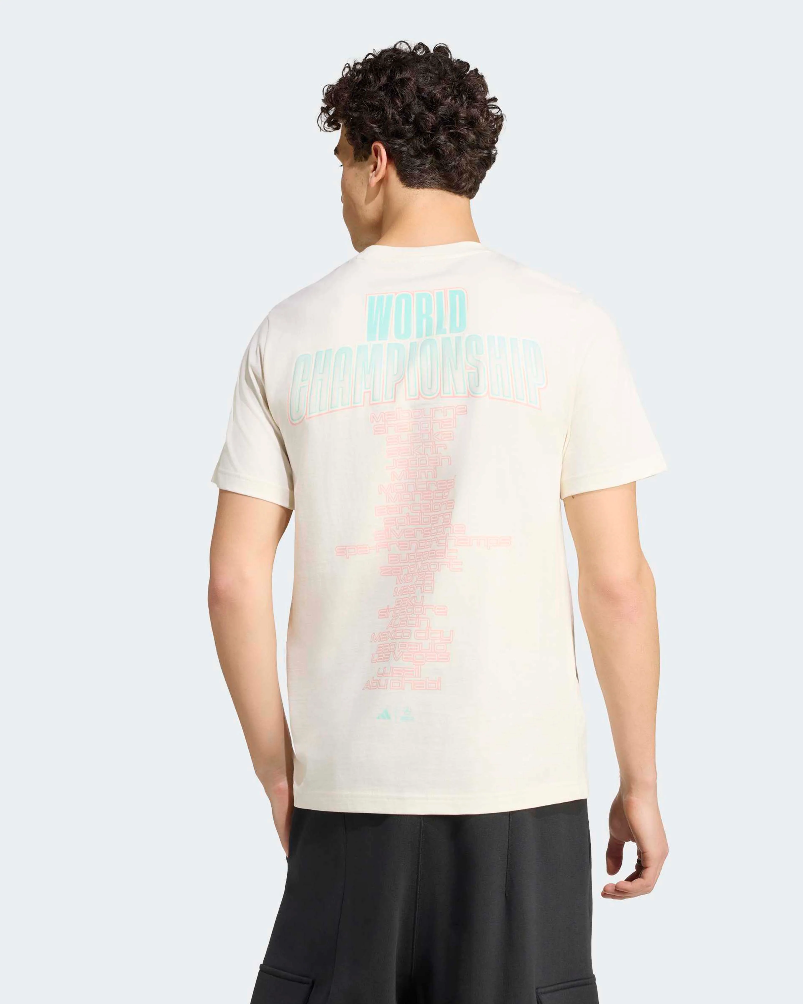 Mens Miami Graphic T-shirt Off White - Image 2