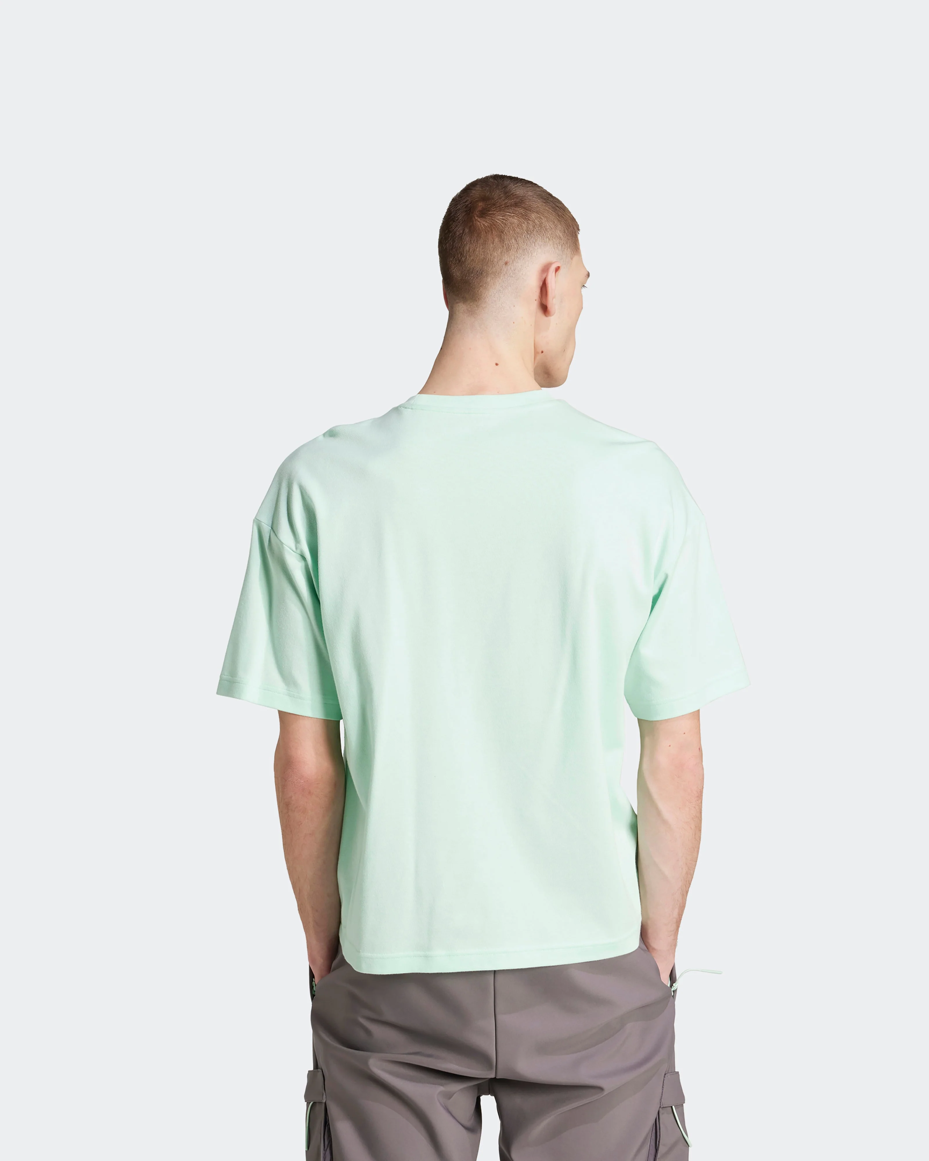 Mens Premium Woven T-Shirt Green - Image 2