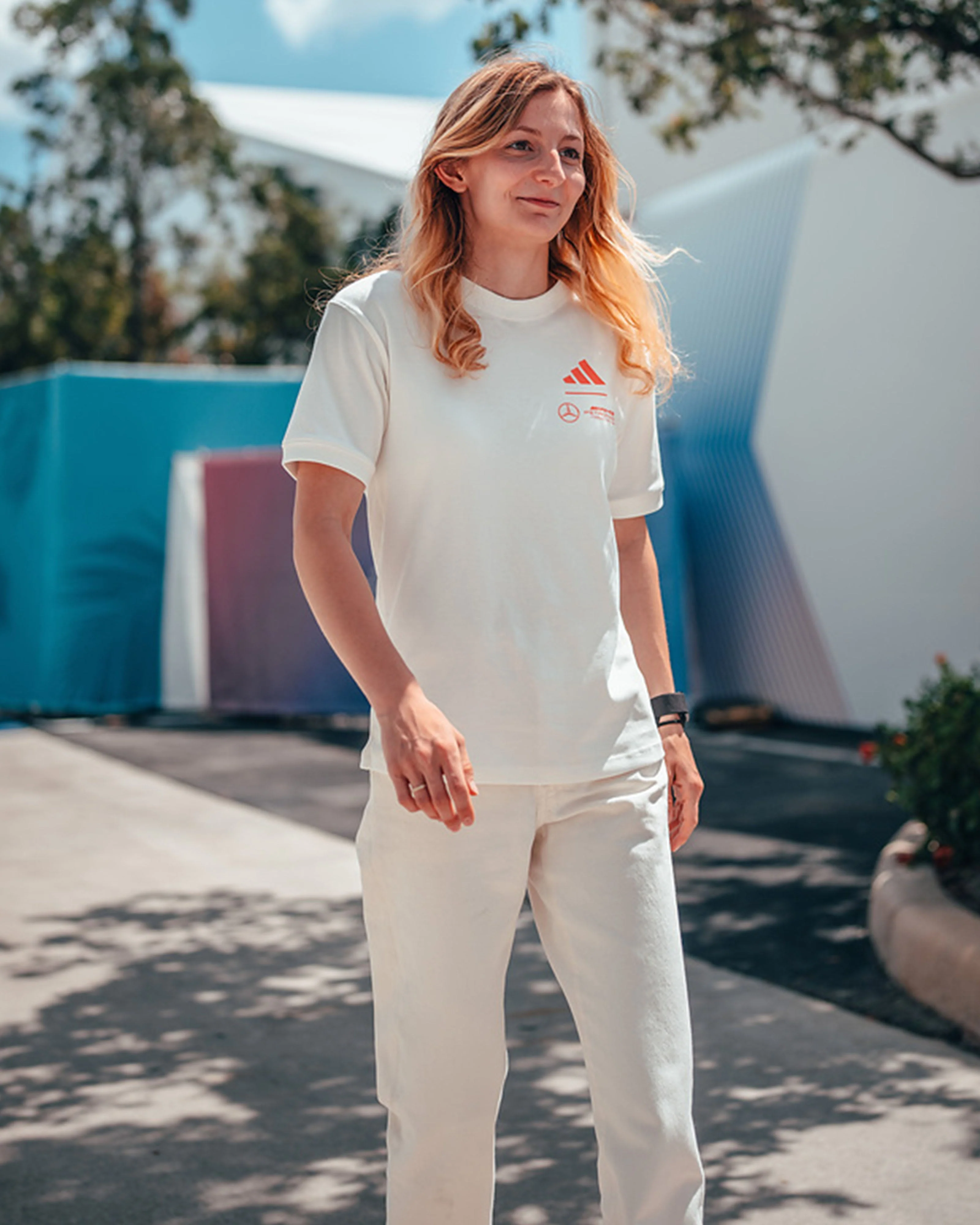 Womens Miami T-shirt White - Image 2